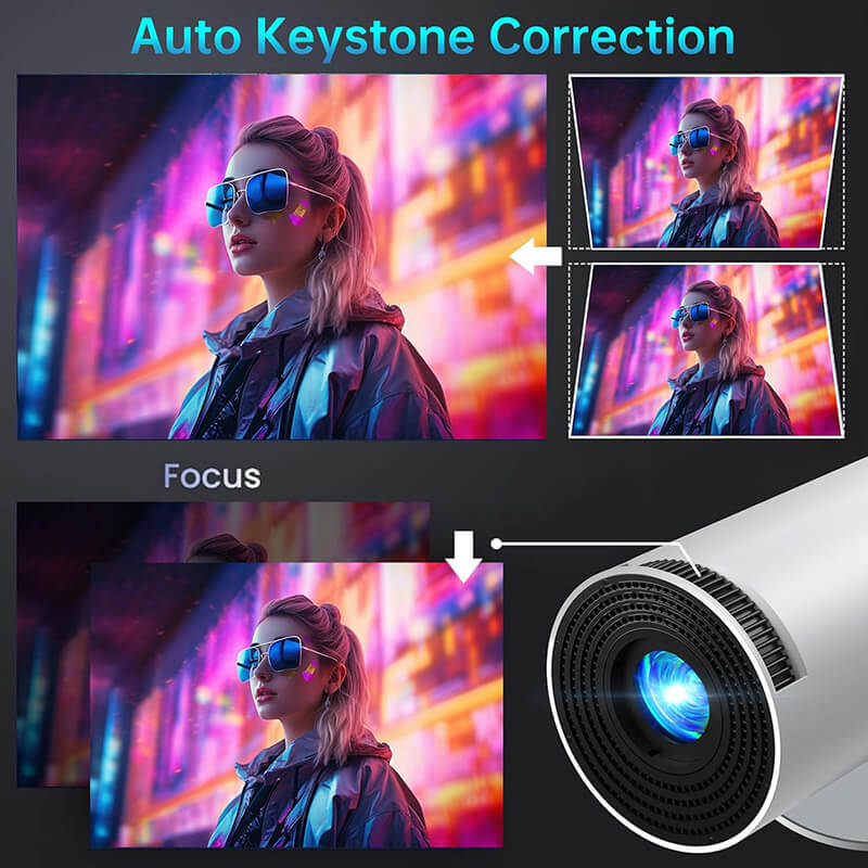 ویدئو پروژکتور قابل حمل با اصلاح خودکار کی‌استون 