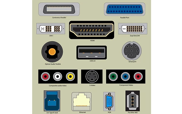 پورت های ورودی و خروجی ویدئو پروژکتور