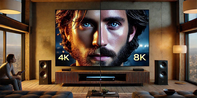 درک انقلاب وضوح تصویر: صفحه‌نمایش‌های ویدئو پروژکتور 4K در مقابل 8K