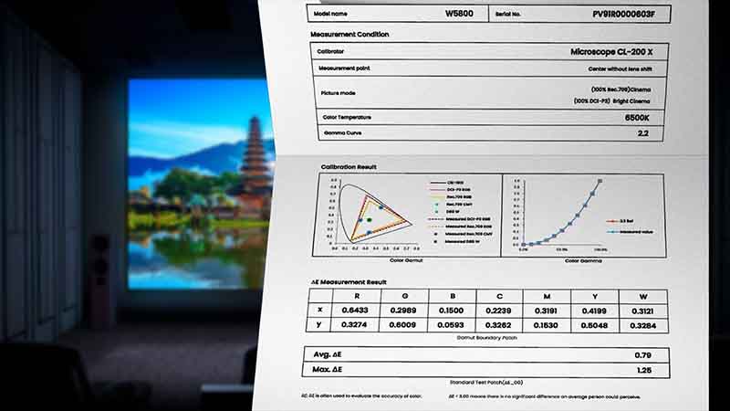 BenQ-W5800-Calibrtion-Report