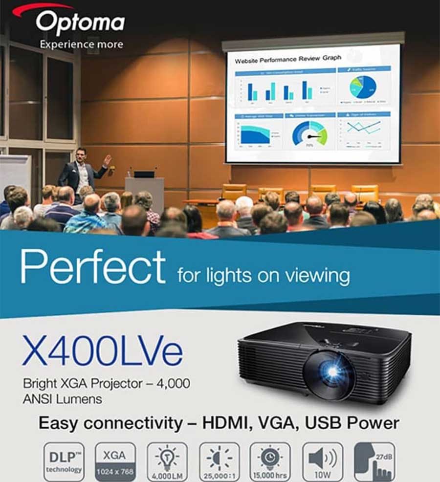 خرید ویدئو پروژکتور Optoma X400LVe