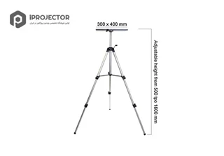 پایه ویدئو پروژکتور پرتابل مدل سه پایه دار یک طبقه